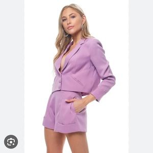 Lavender Short Suit